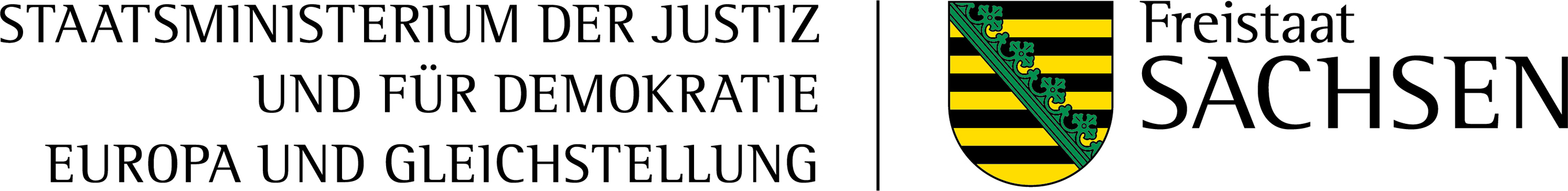 Logo Sächsisches Staatsministerium der Justiz und für Demokratie, Europa und Gleichstellung