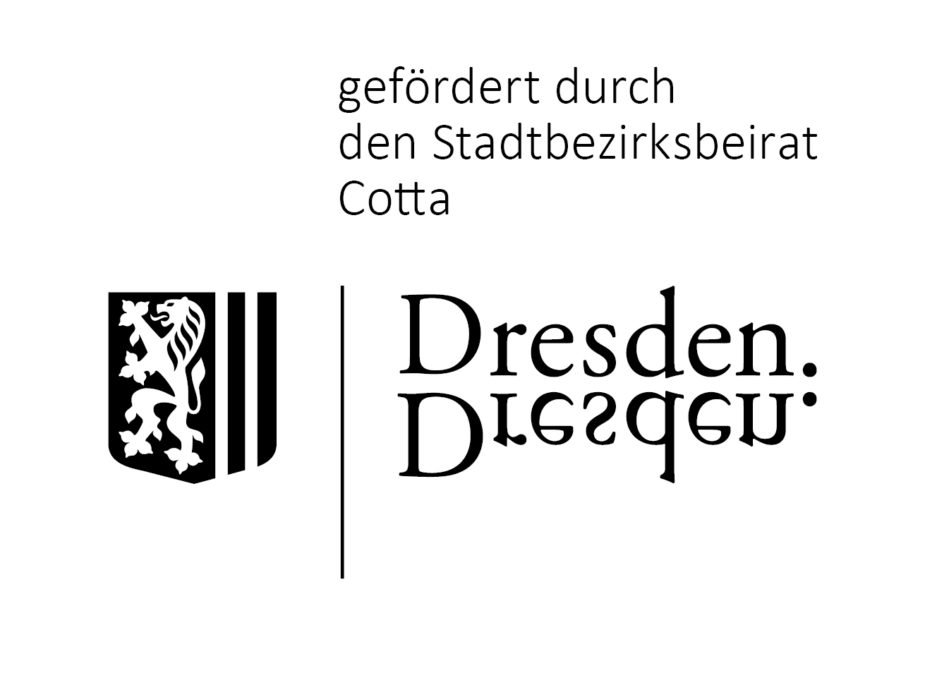 Förderlogo des Stadtbezirksamt Cotta der Landeshauptstadt Dresden